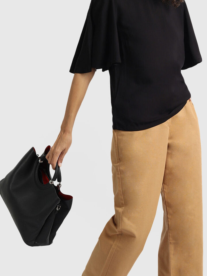 Solid Top with Frill Sleeves image number 4
